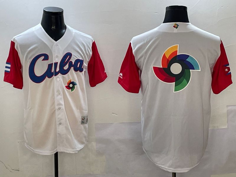 Men 2025 World Cup Blank White Nike MLB Jersey style 3265->more jerseys->MLB Jersey